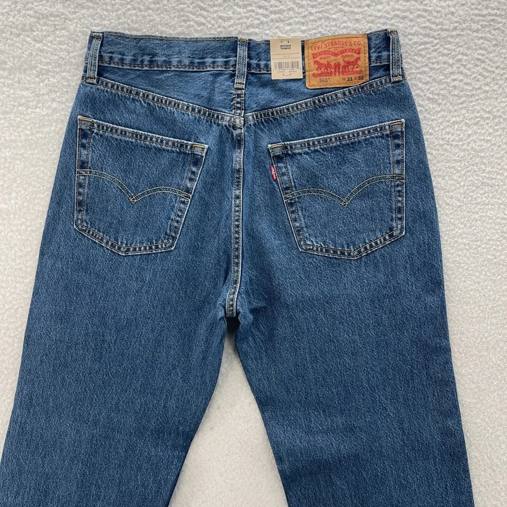 Levis 565 '97 Jeans Mens 31x32 Blue Loose Straight Leg Denim Y2K Grunge Baggy